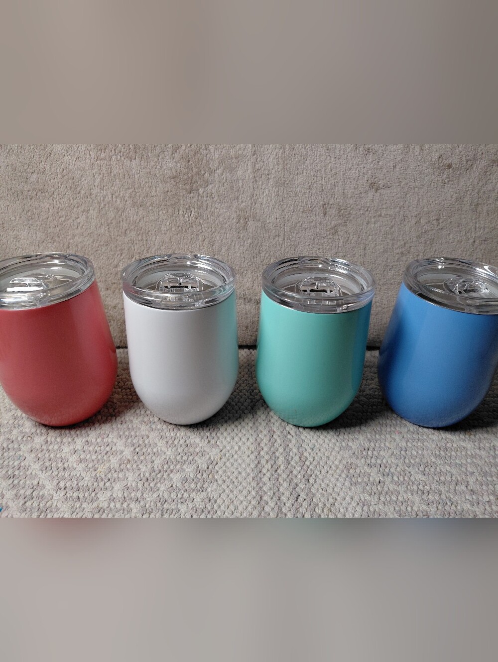 NEW Members Mark Set Of 4 Insulated Wine Tumblers A0086